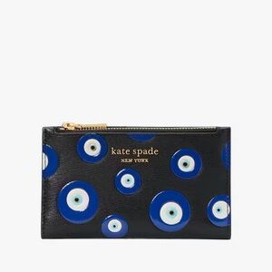Kate Spade - Morgan Evil Eye Embellished Small Slim Bifold Wallet